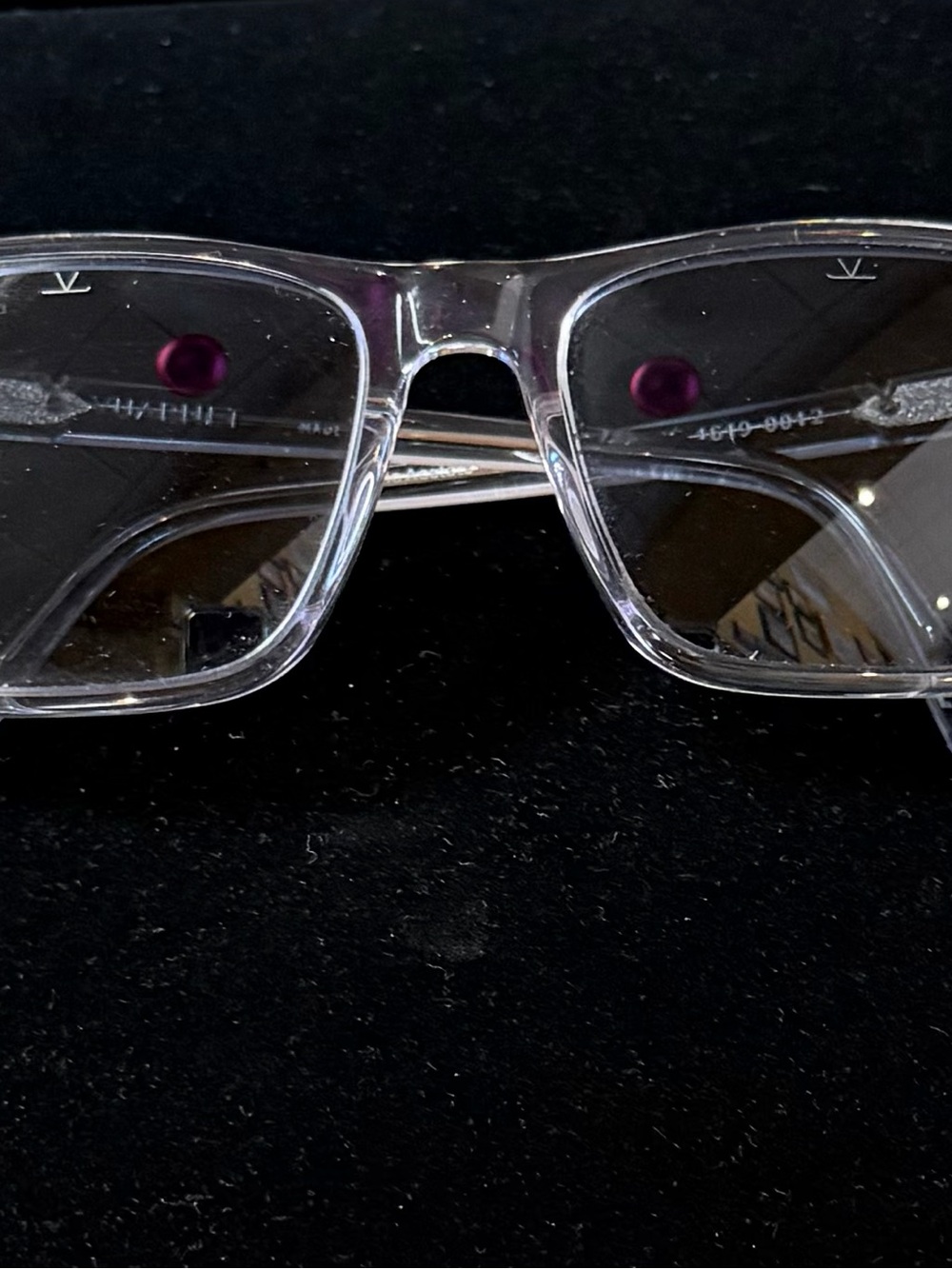Vuarnet Clear Transparent Rectangular Sunglasses